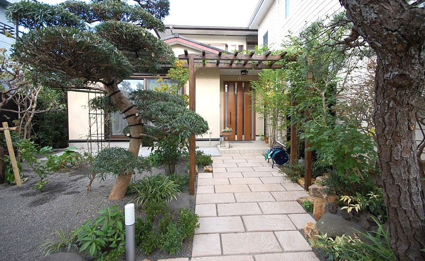 空き家にしないで、管理の楽な和モダンの庭～神奈川県藤沢市造園施工事例