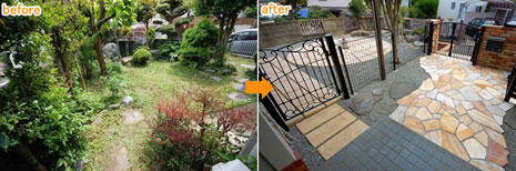 神奈川県 藤沢市 庭園 リノベーション施工事例　相続した古い庭を空き家にせず、綺麗にしたい