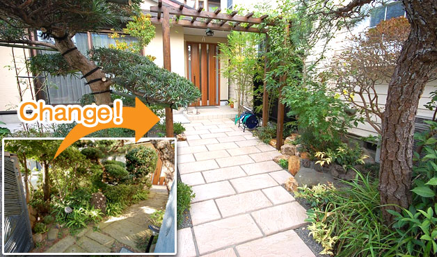 [造園]相続した古い和風庭園を空家にせず、おしゃれで素敵な庭に大改造～神奈川県の造園業者なら(株)グリーンパトロール