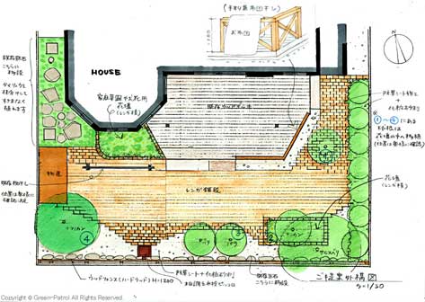 神奈川県 横浜市 雑草対策 レンガ張り(レンガ張り) 造園施工事例